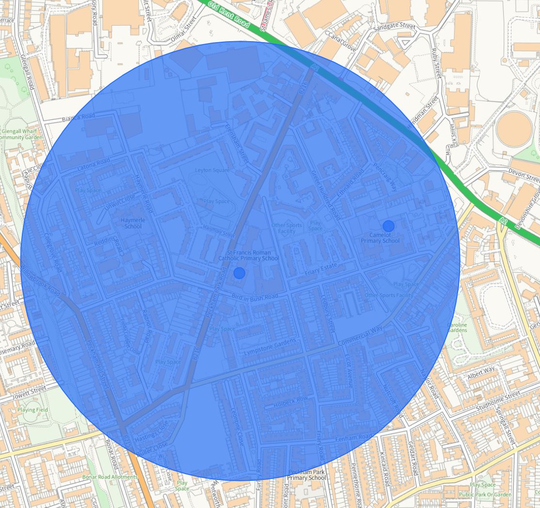 St Francis Superzone map