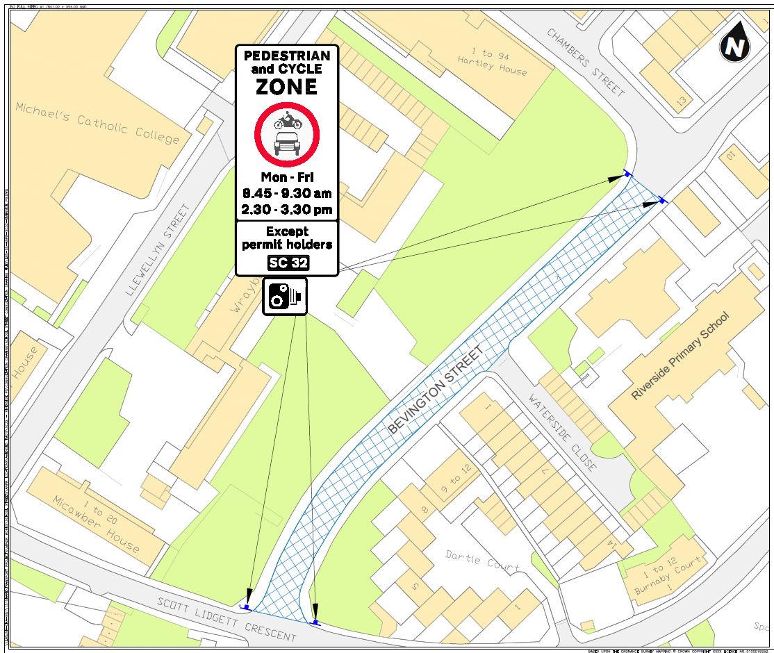 Plan of Bevington Street proposal