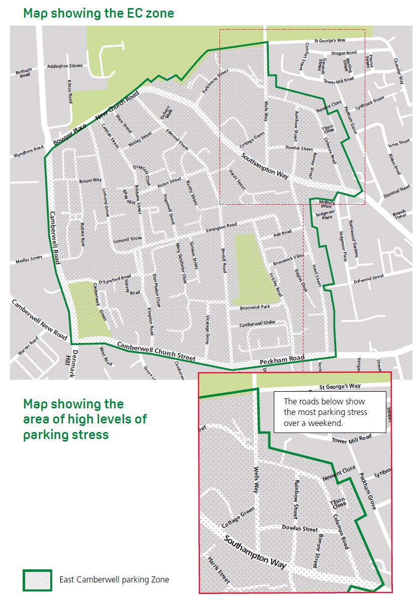 Plan of the East Camberwell Zone
