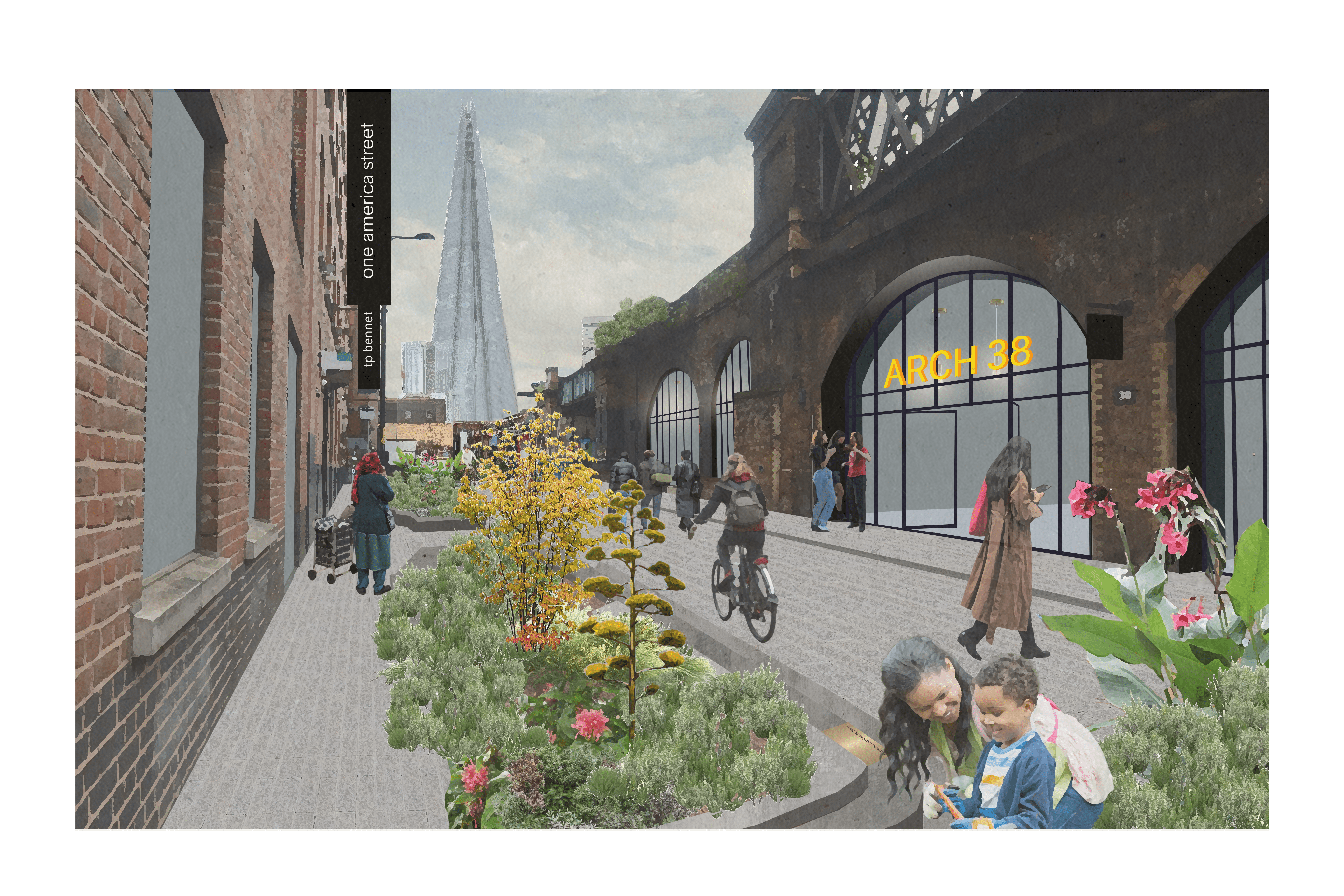 the proposed design for America Street