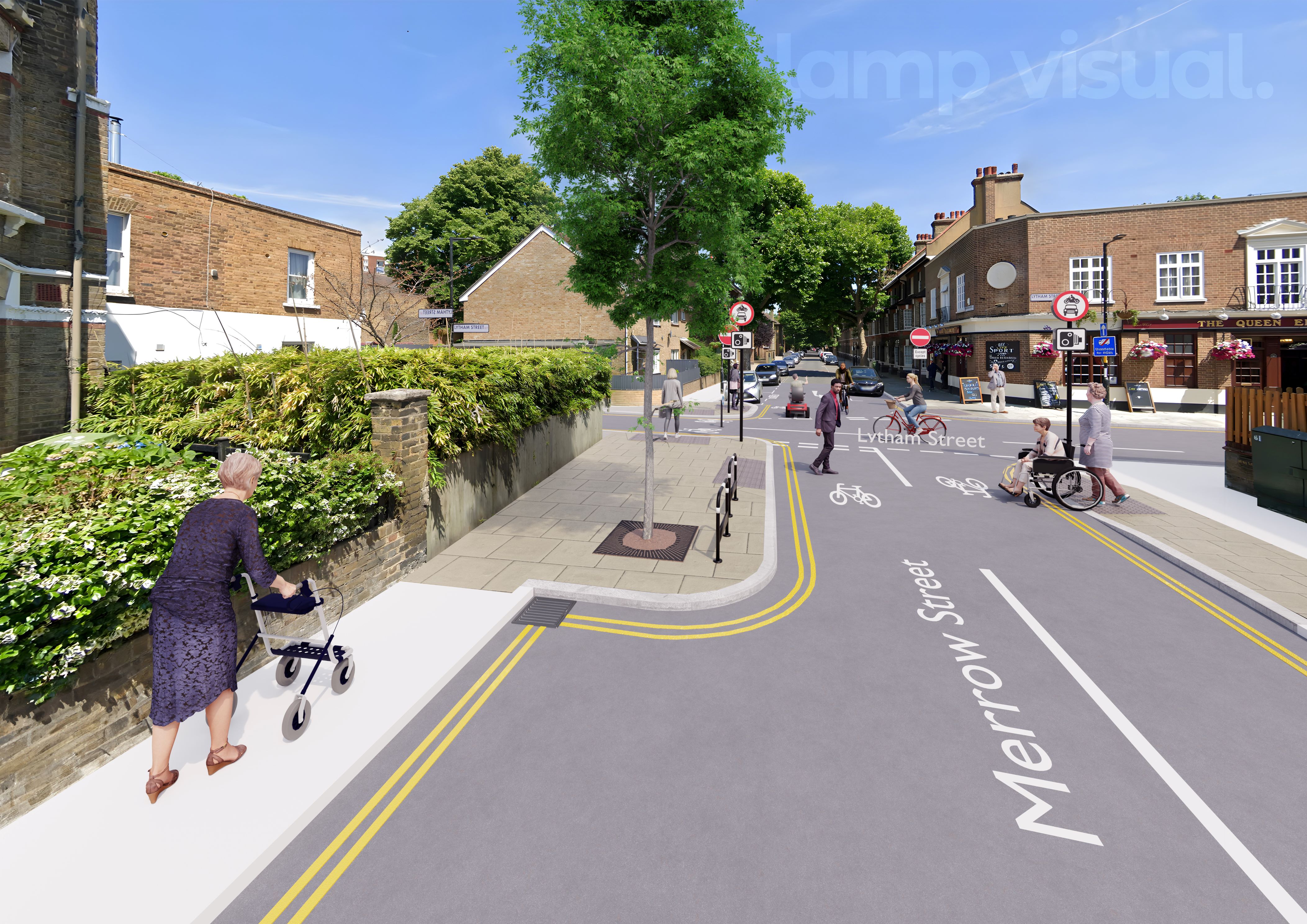 Proposed design seen from the south