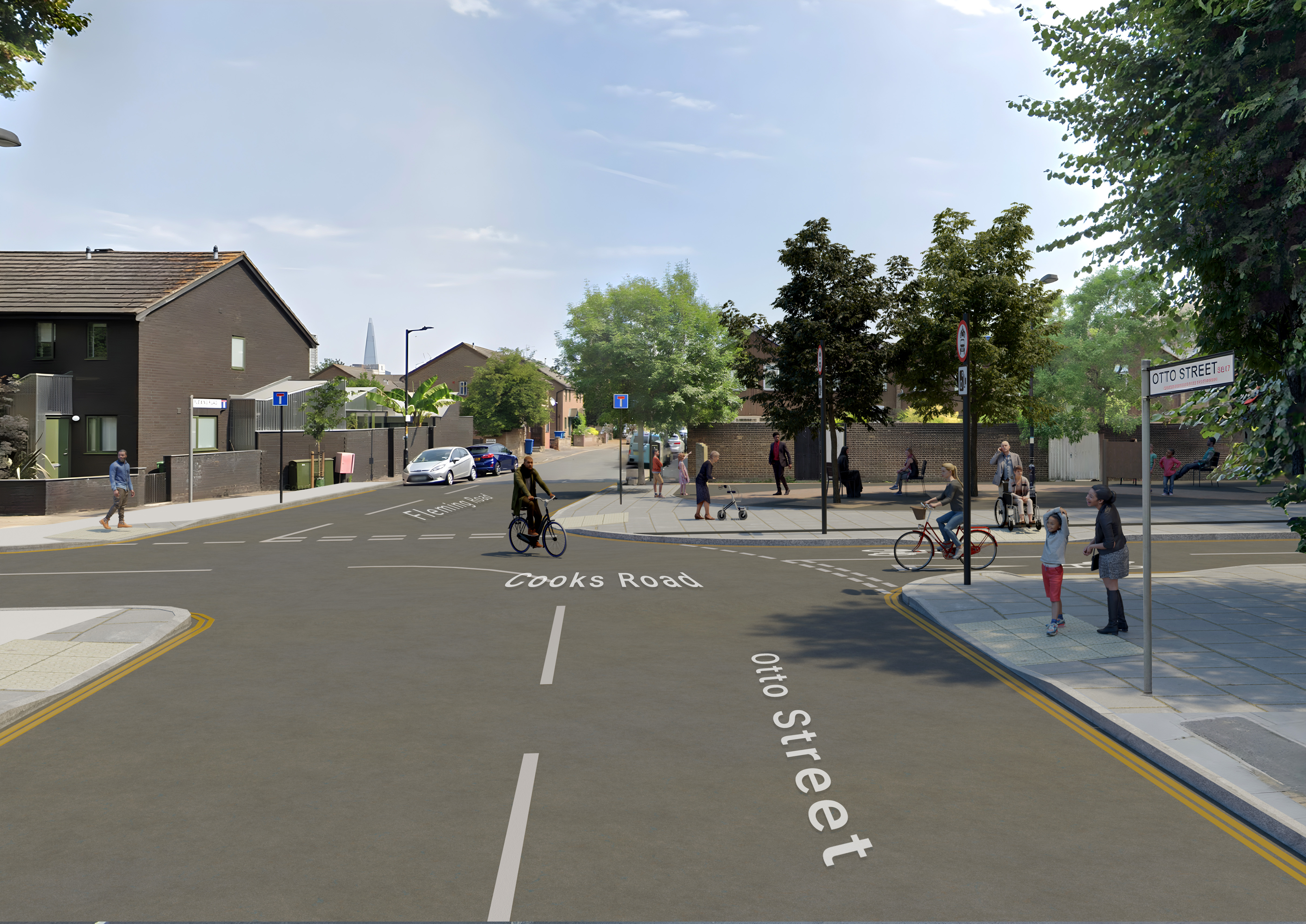 View of the propose design from the South West