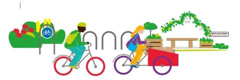 people cycling