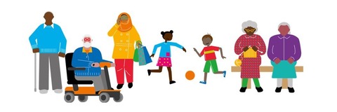 People including disabled people