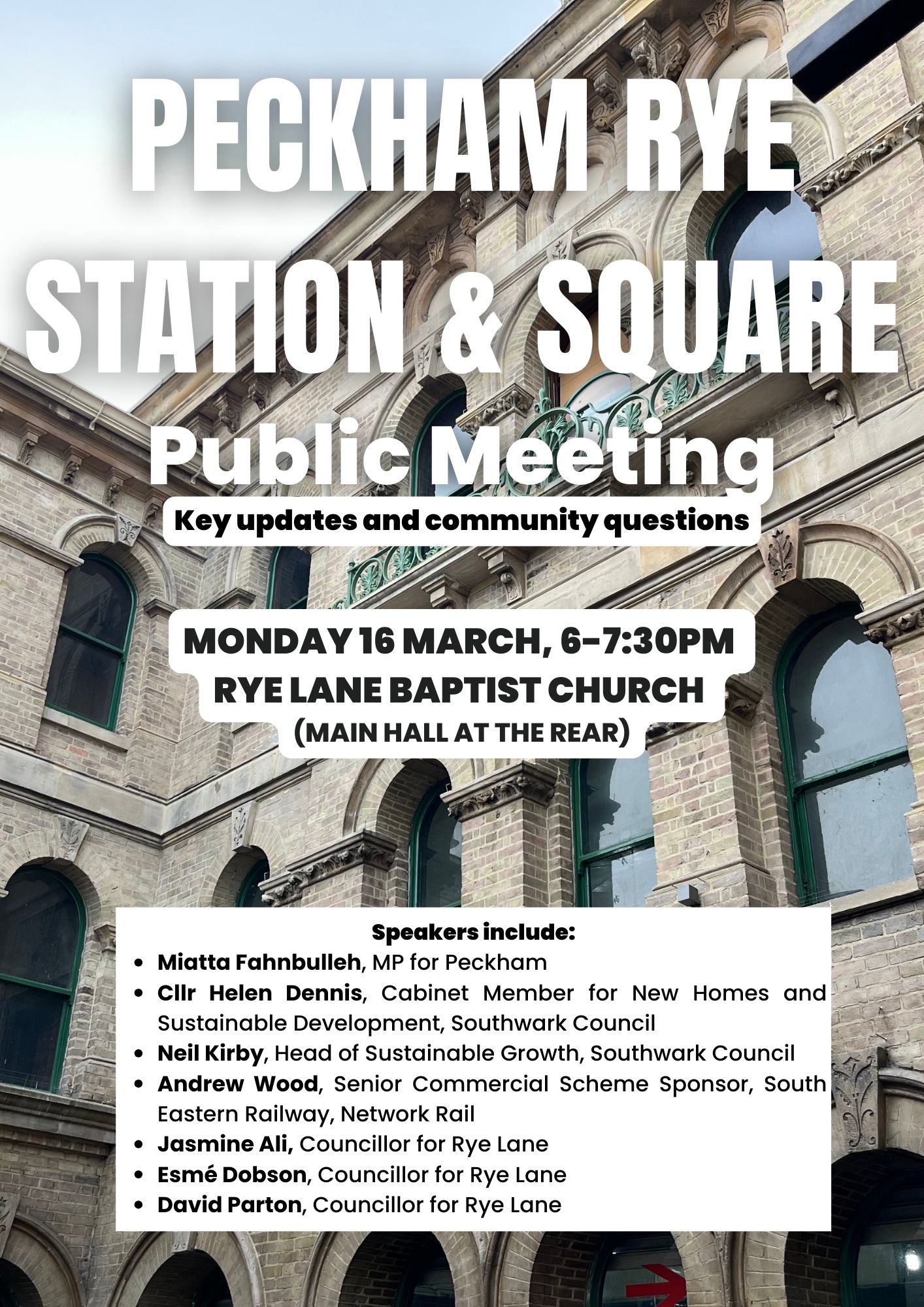 Event: Peckham Rye Station and Peckham Square Public M... | London ...
