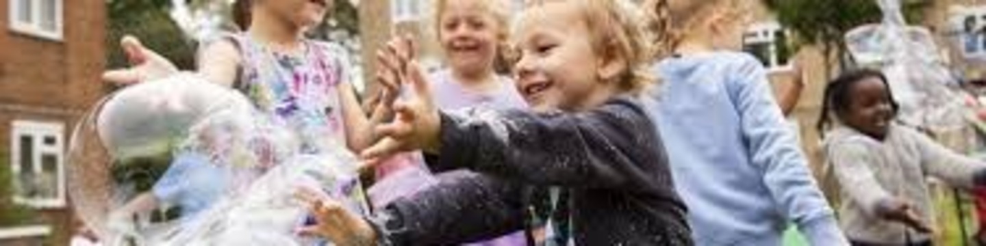 young children playing