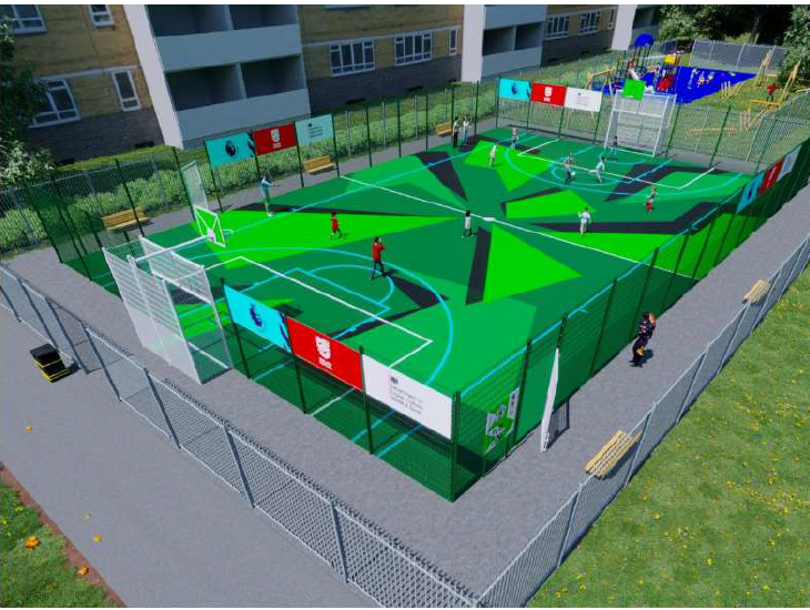 illustration of a Multi-Use Games Area