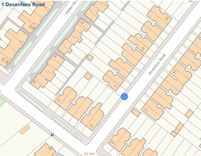 location of street tree