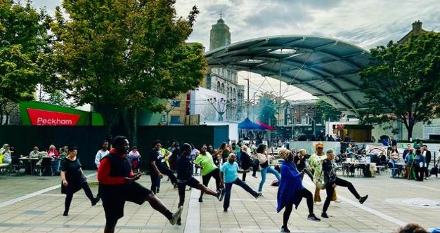 Dancing in Peckham Square