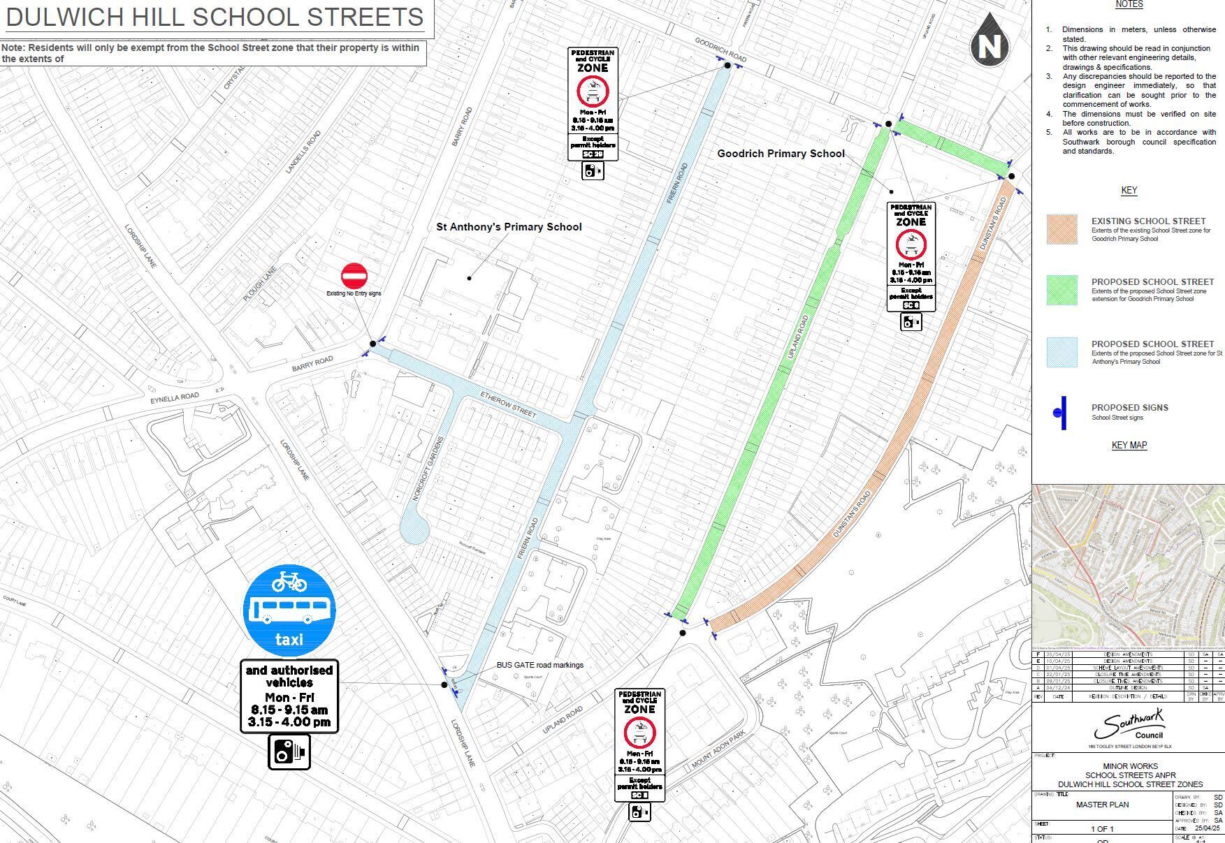 Plan of revised scheme
